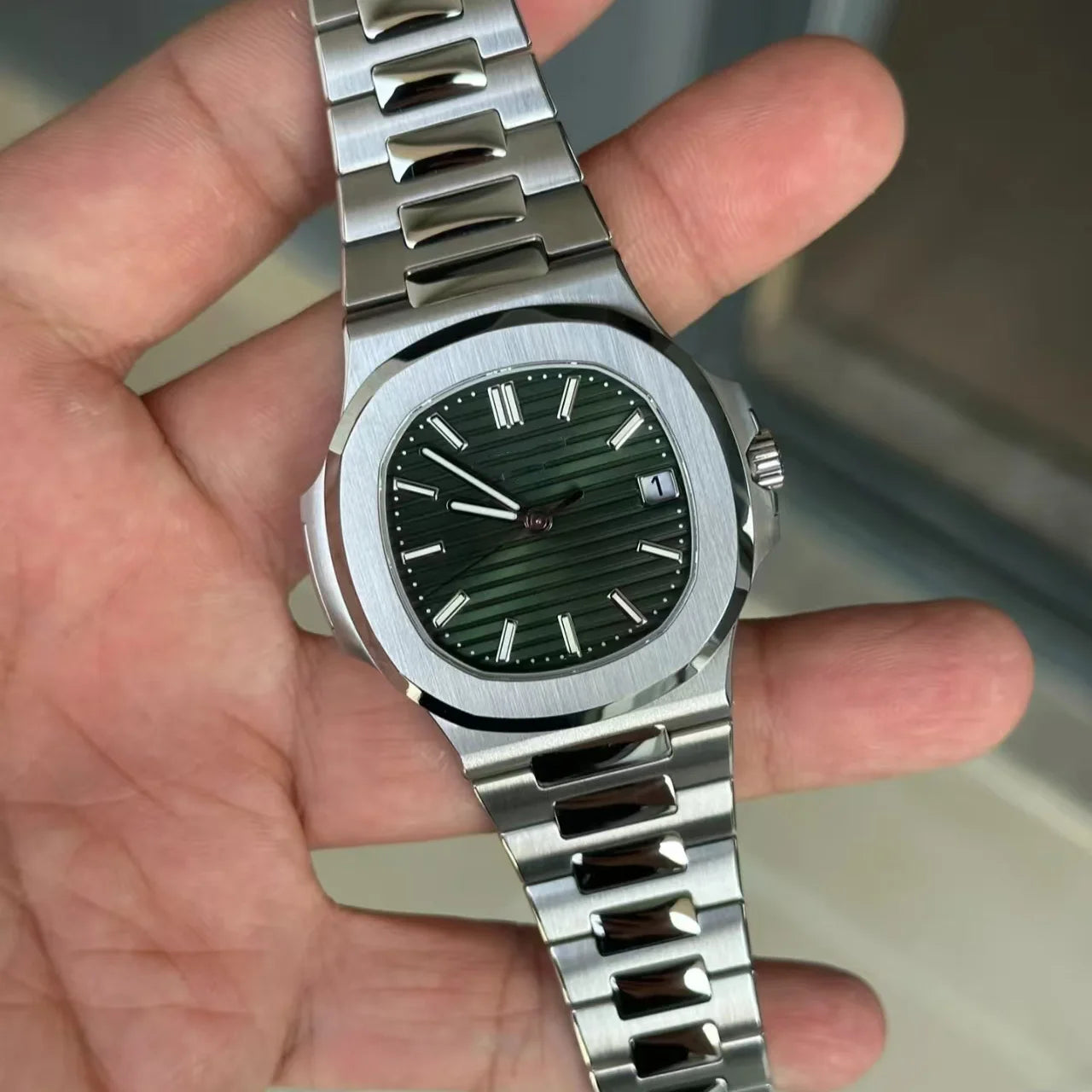 Pateker Luxusuhr Herren – Saphirglas Automatik Edelstahl