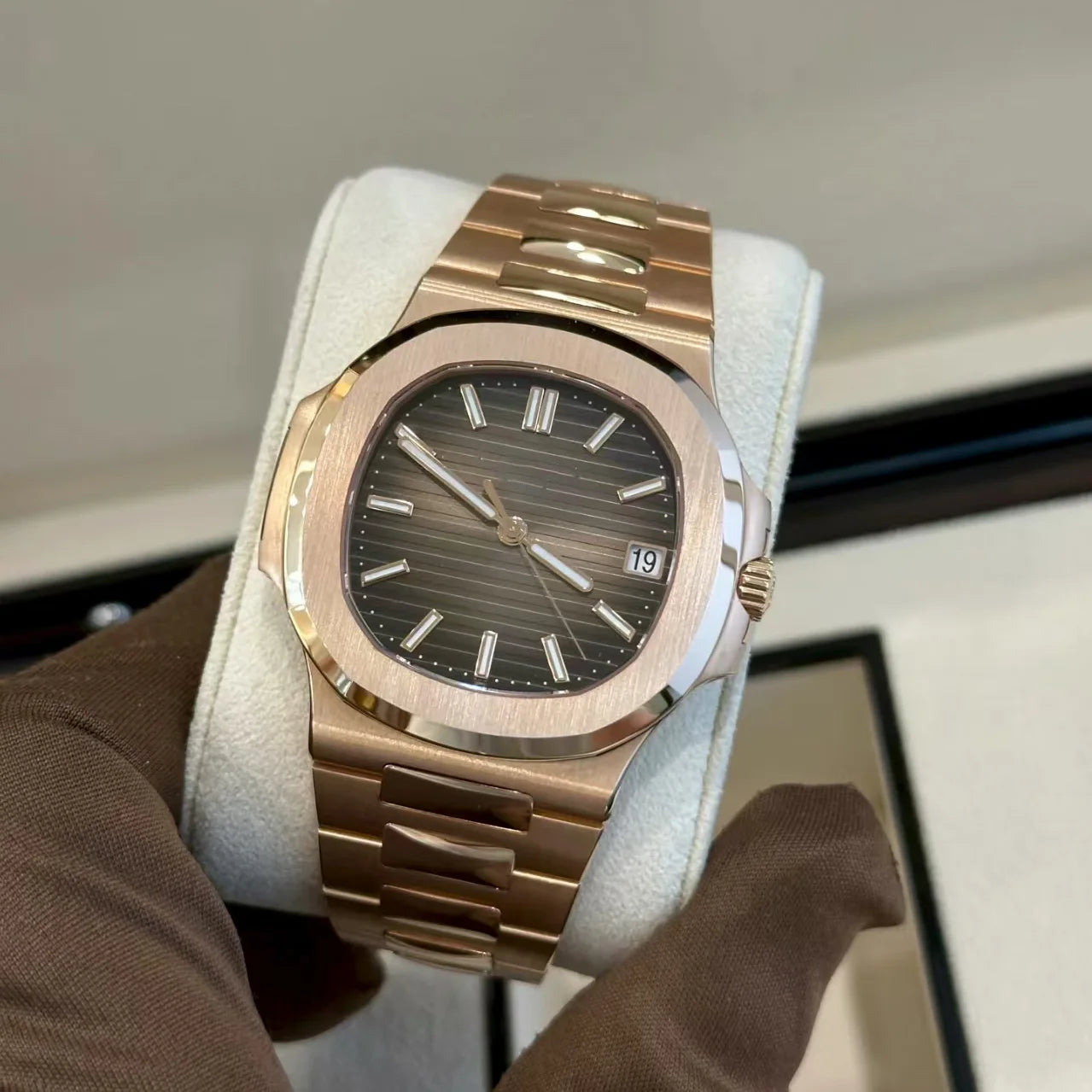 Pateker Luxusuhr Herren – Saphirglas Automatik Edelstahl