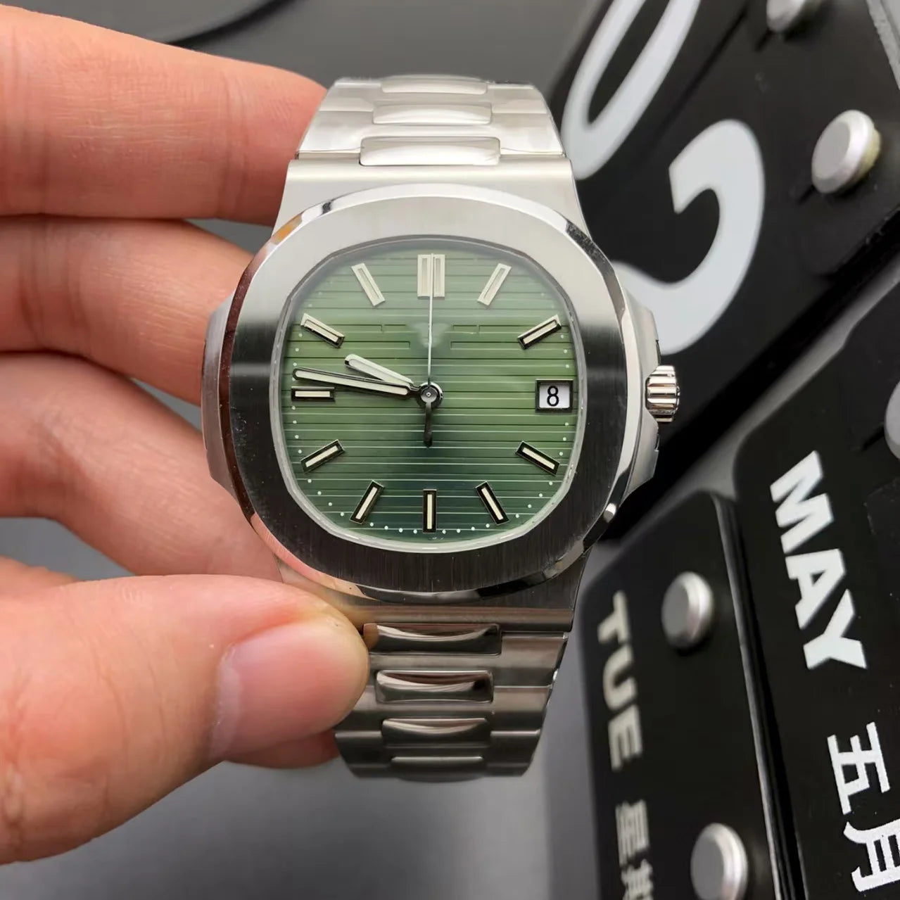 Pateker Luxusuhr Herren – Saphirglas Automatik Edelstahl