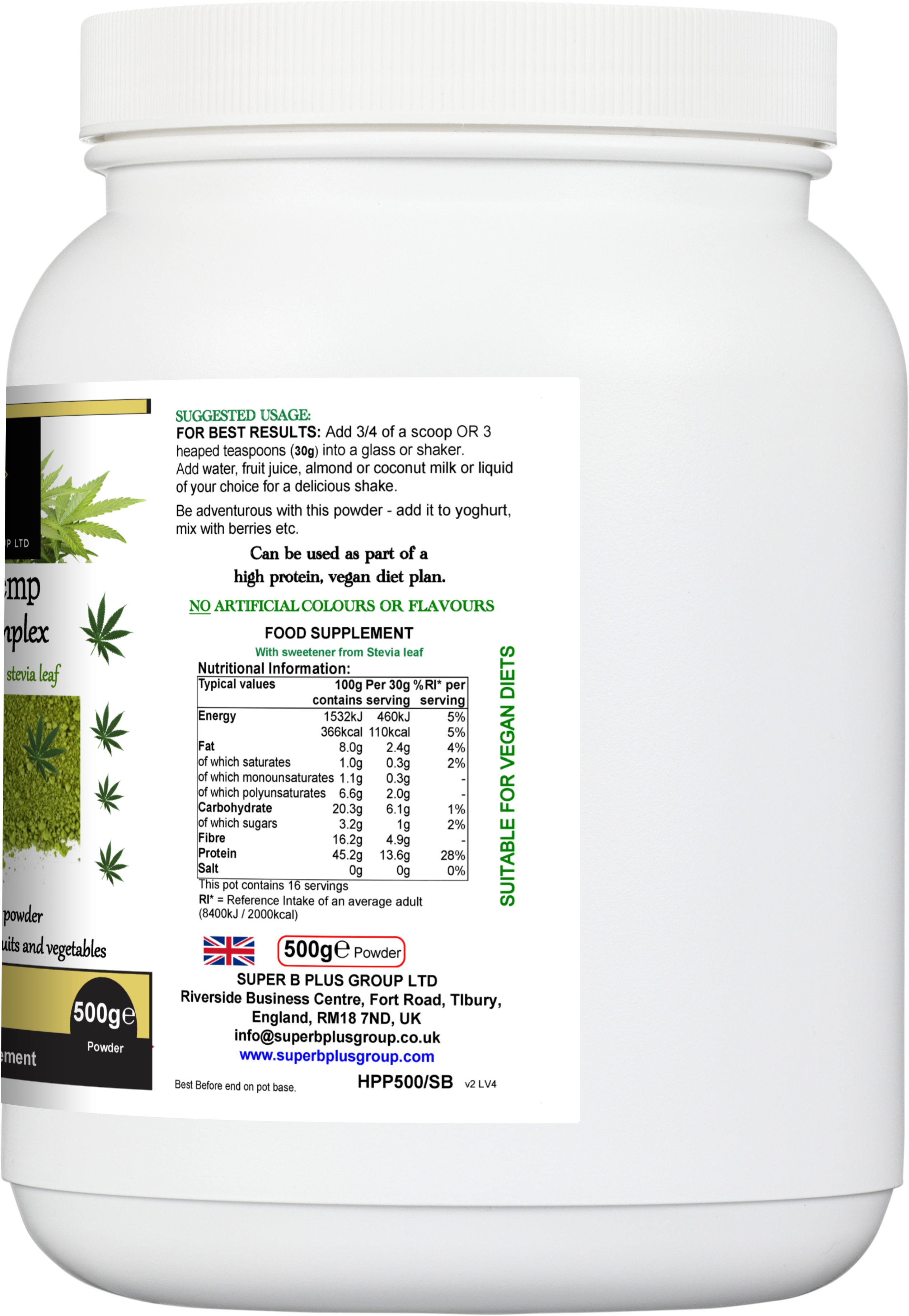 Super Hemp Protein Complex