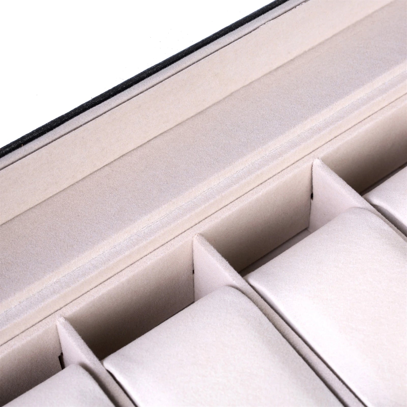 Uhrenbox Leder 6 Fächer – Premium Uhrenaufbewahrung Schwarz