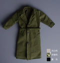 ATS 1/12 Scale Trendy Male Soldier Clothing Military Uniform British Long Trench Coat 3 Colors Fit 6'' Action Figure Body Doll