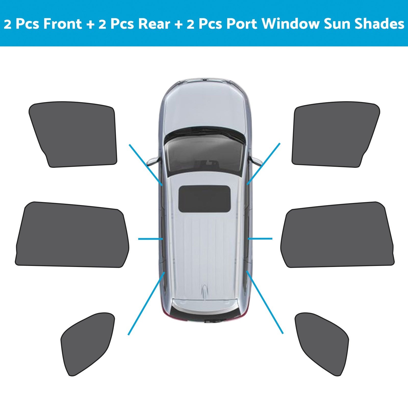 Car Window Magnetic Mesh Sun Shades Suitable For Mitsubishi Outlander 2021-2023-9